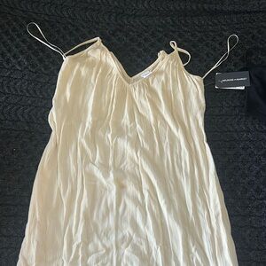 Whimsical white flow dress